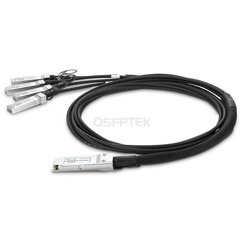 5M Juniper Networks QFX-QSFP-DACBO-5M Compatible 40G QSFP+ to 4x10G SFP+  Passive Direct Attach Copper Breakout Cable