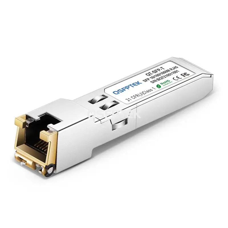 Cisco GLC-TE-I Compatible 1000BASE-T SFP Copper RJ-45 100m Transceiver ...