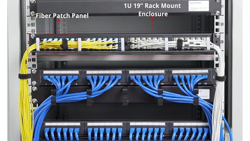 Fiber optic patch clearance panel