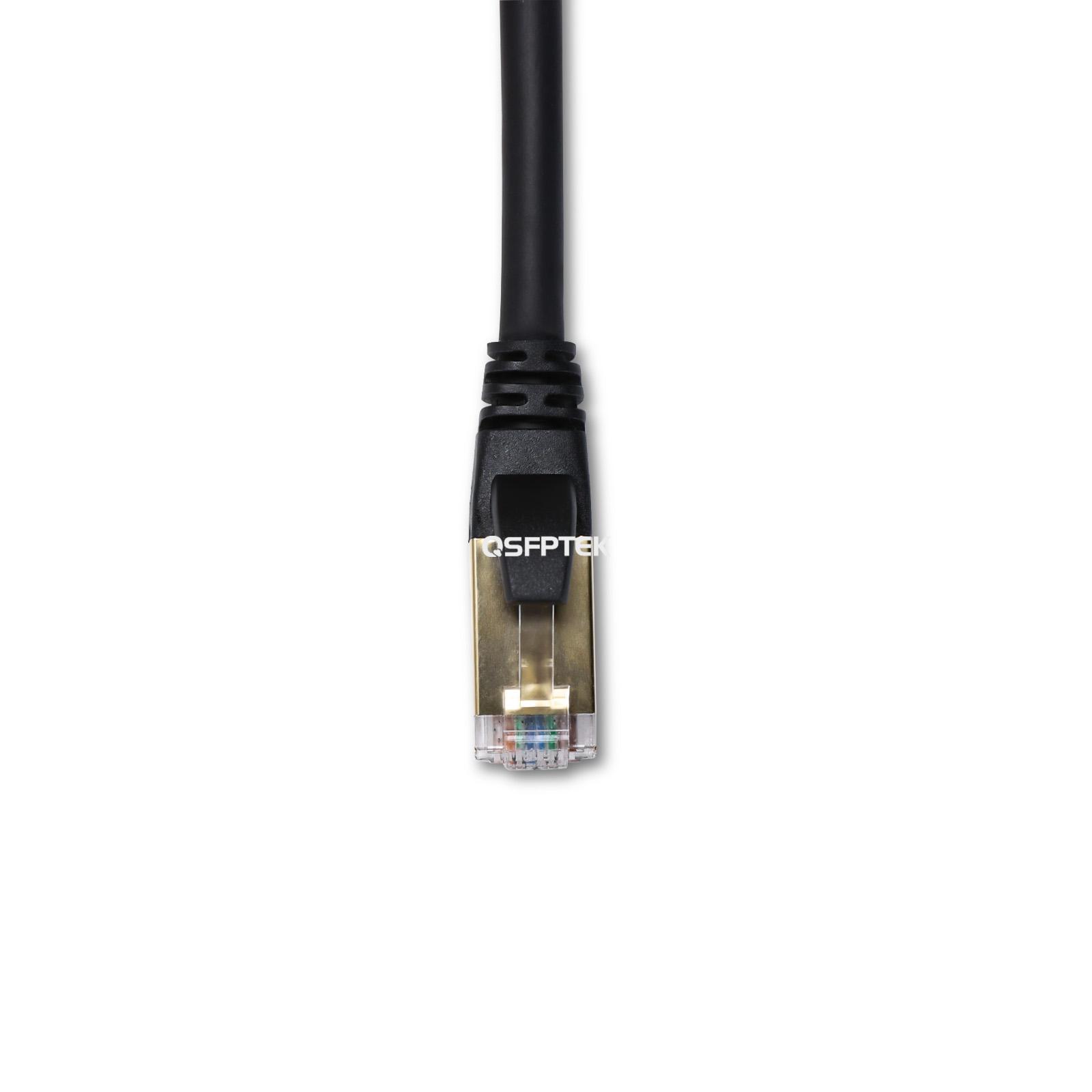 CAT 8 イーサネットケーブル シールド SFTP 15m (49.2フィート) Cat8 SFTP ダブルシールド 40Gbps