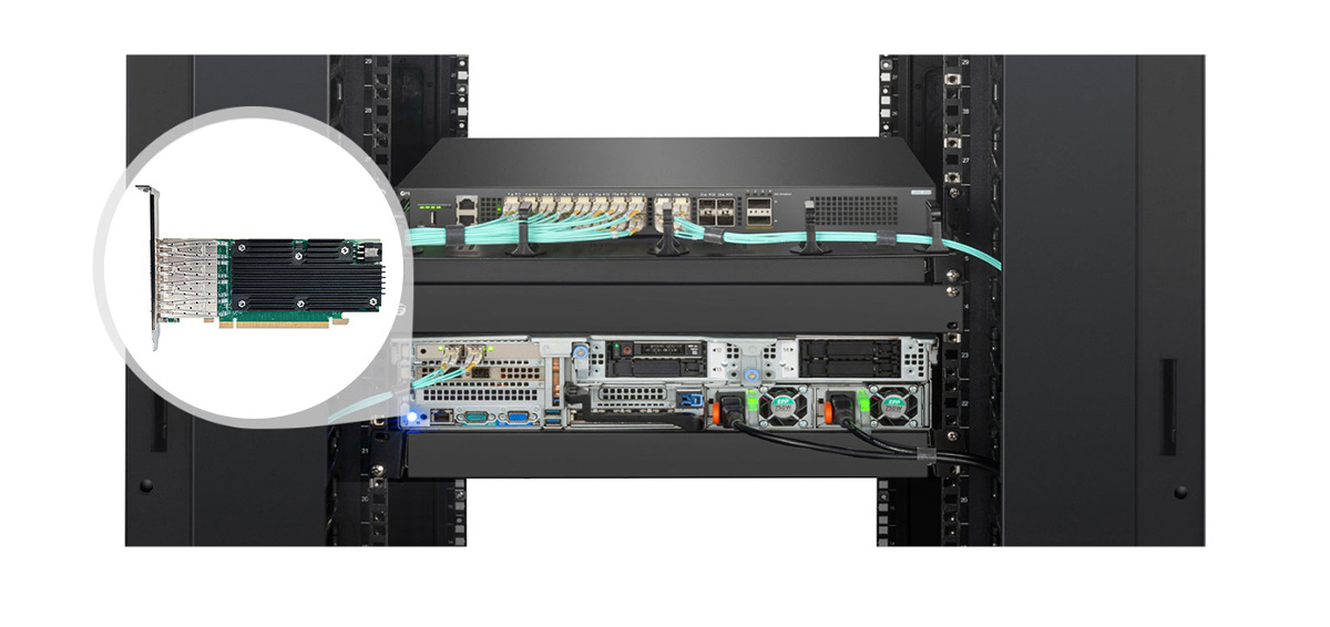 100G Single Port QSFP28 Intel E810CAM1 Based Network