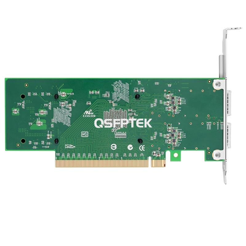 100G Dual Port QSFP28 Intel E810CAM2 Based Network Interface Card