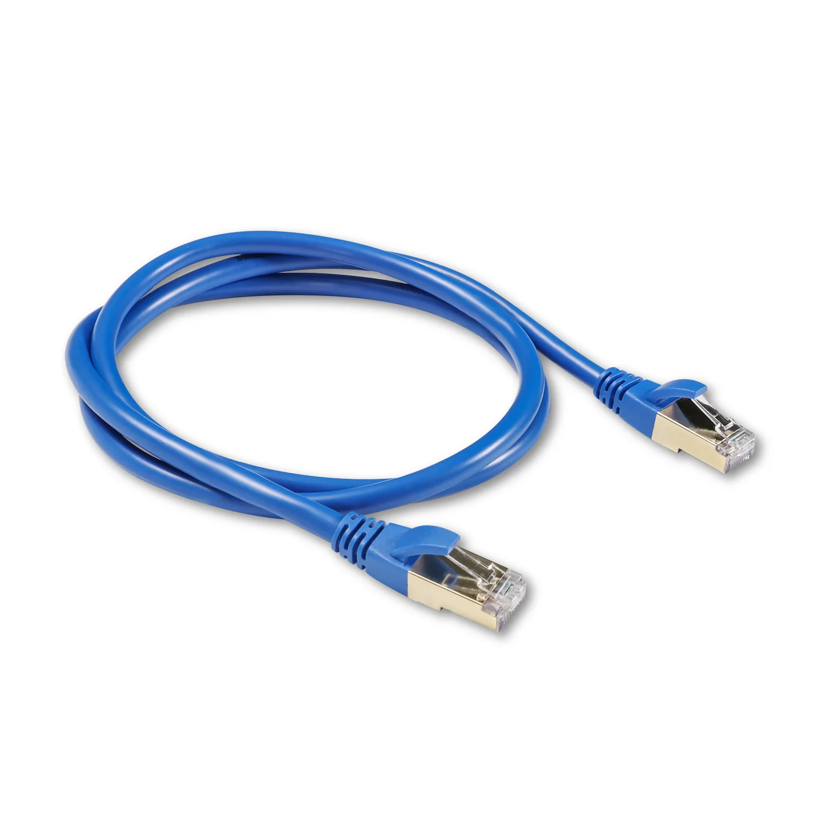50 Feet Cat7 SFTP Double Shielded RJ45 Snagless Ethernet 26AWG