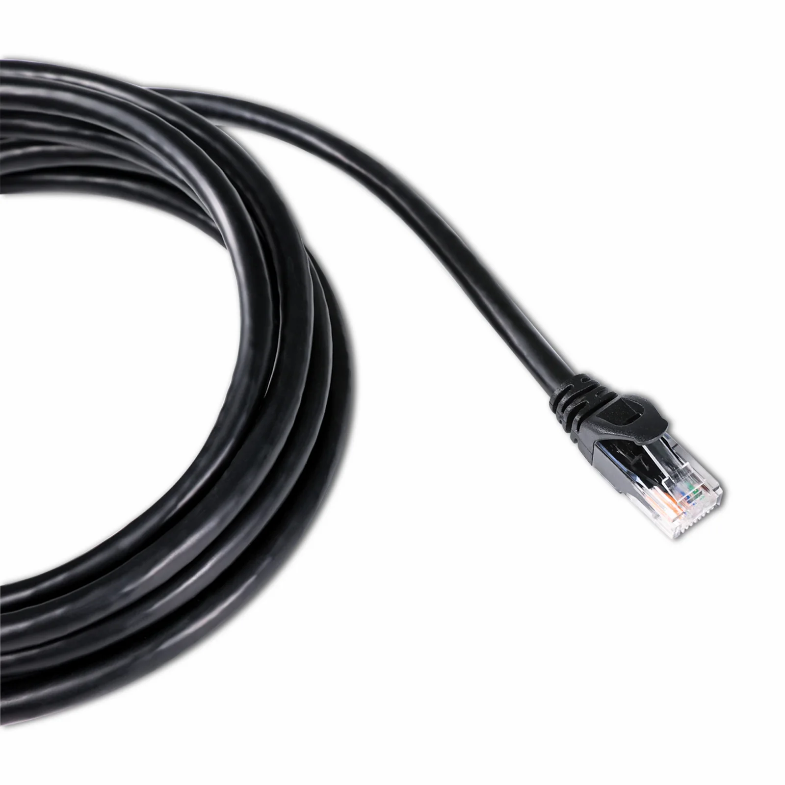 GE 12 ft. Cat 5e Ethernet Cable Black