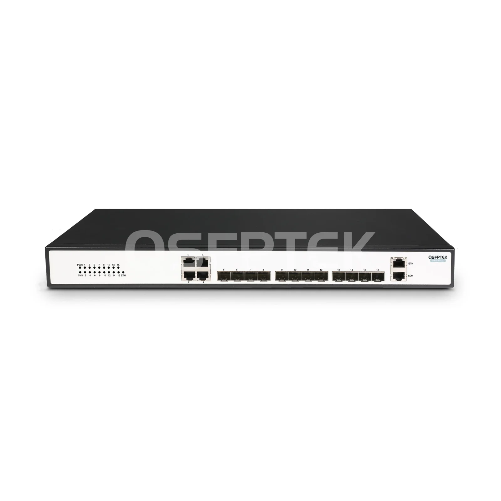 12-Port L2+ 10Gb Switch with 12x 10Gb SFP+ and 4x Gigabit RJ45 