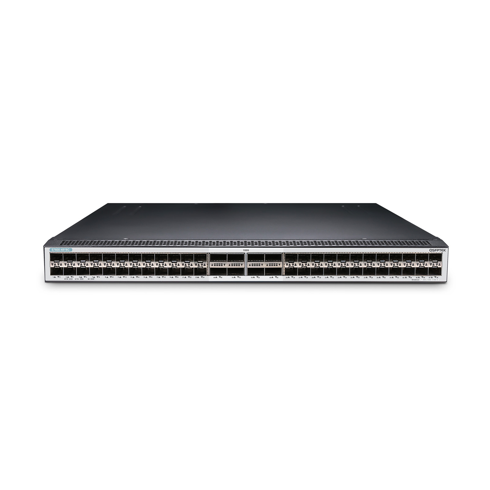 S7600-48Y8C, 48-Port Managed Layer 3+ 25G Ethernet Switch, with 100G ...