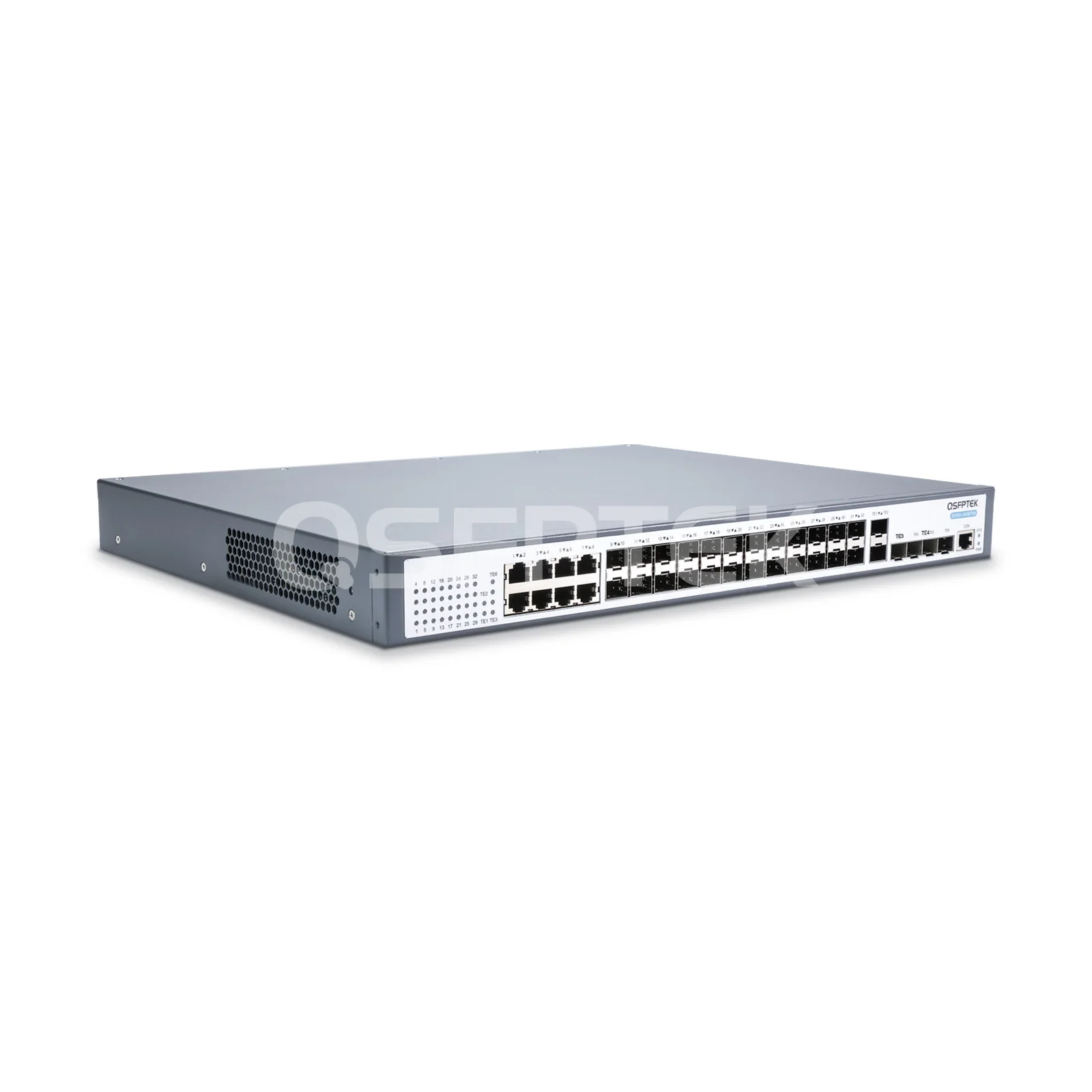 24-Port Gigabit Ethernet L3 Stackable Switch with 10G Uplinks, S5300-24T6X  - QSFPTEK