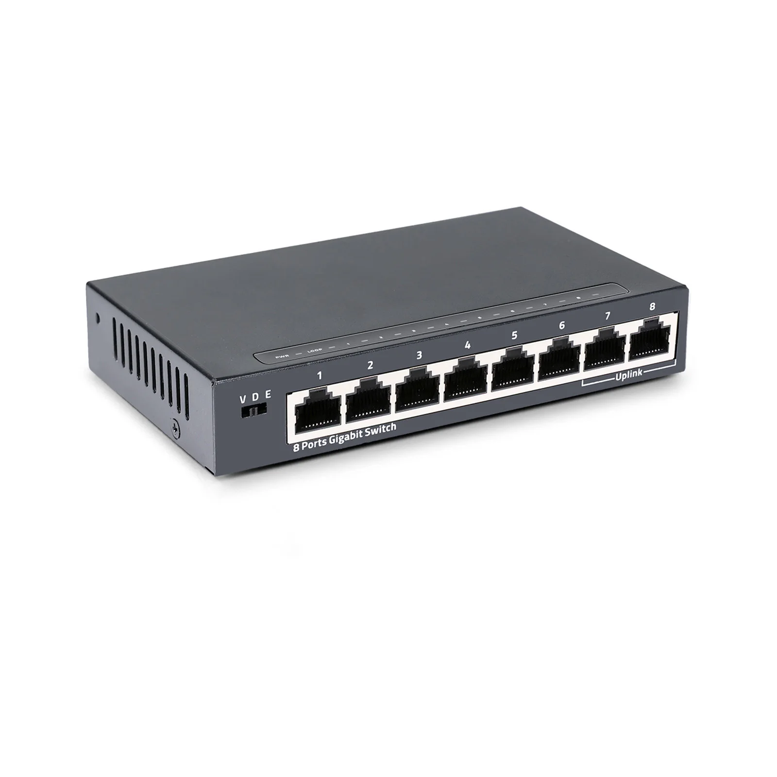 Ethernet Switch L2, Unmanaged 8 ports, 10/100/1000 Mbps Televes