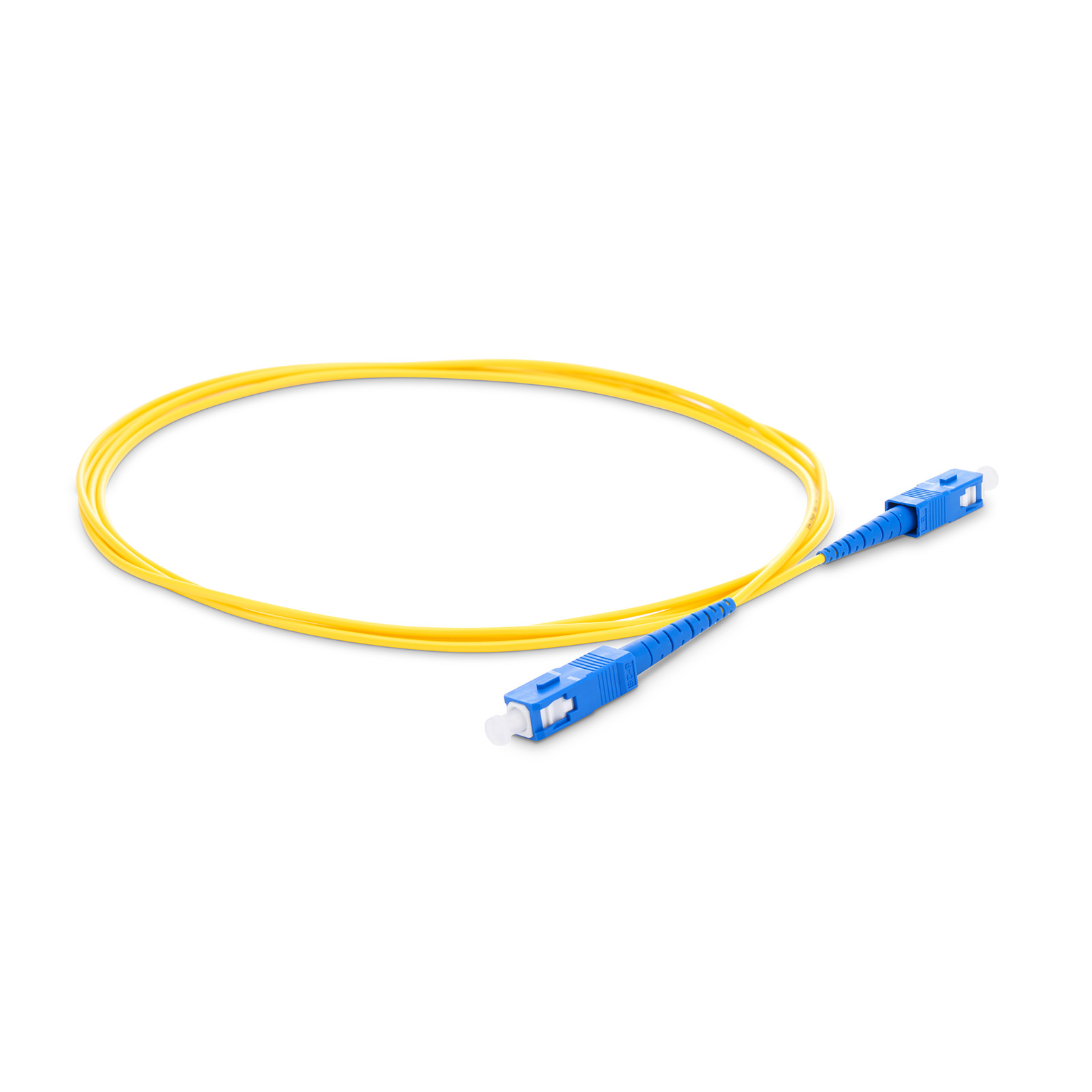SC UPC to SC UPC Simplex OS2 2.0mm PVC Fiber Optic Patch Cable 5m-QSFPTEK