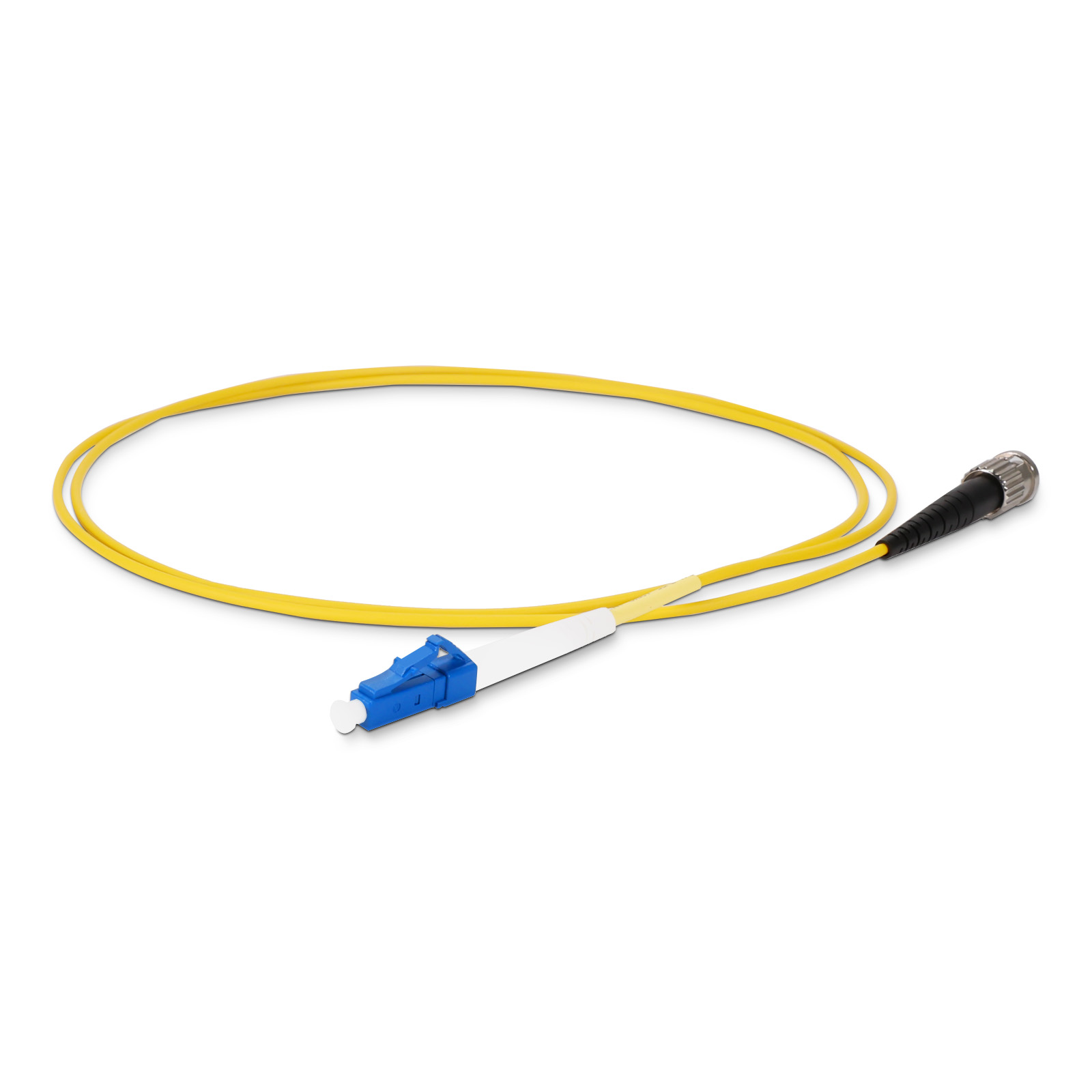 LC UPC to ST UPC Simplex OS2 2.0mm PVC Fiber Optic Patch Cable 8m