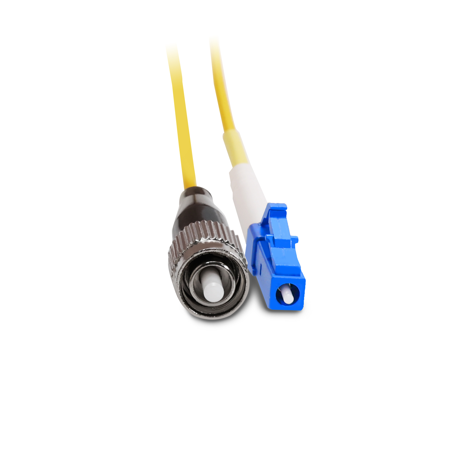 LC UPC to FC UPC Simplex OS2 2.0mm PVC Fiber Optic Patch Cable 8m-QSFPTEK