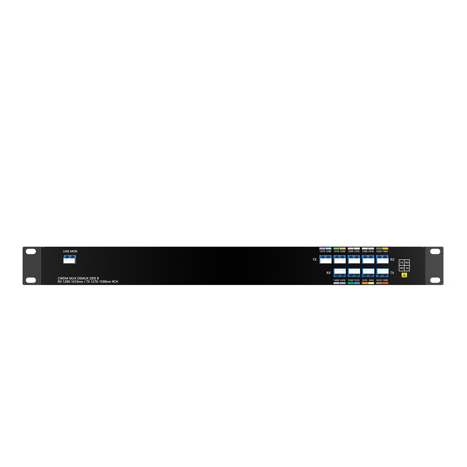 9CH CWDM MUX/DEMUX、1290-1610nm波長シングルファイバーCWDM