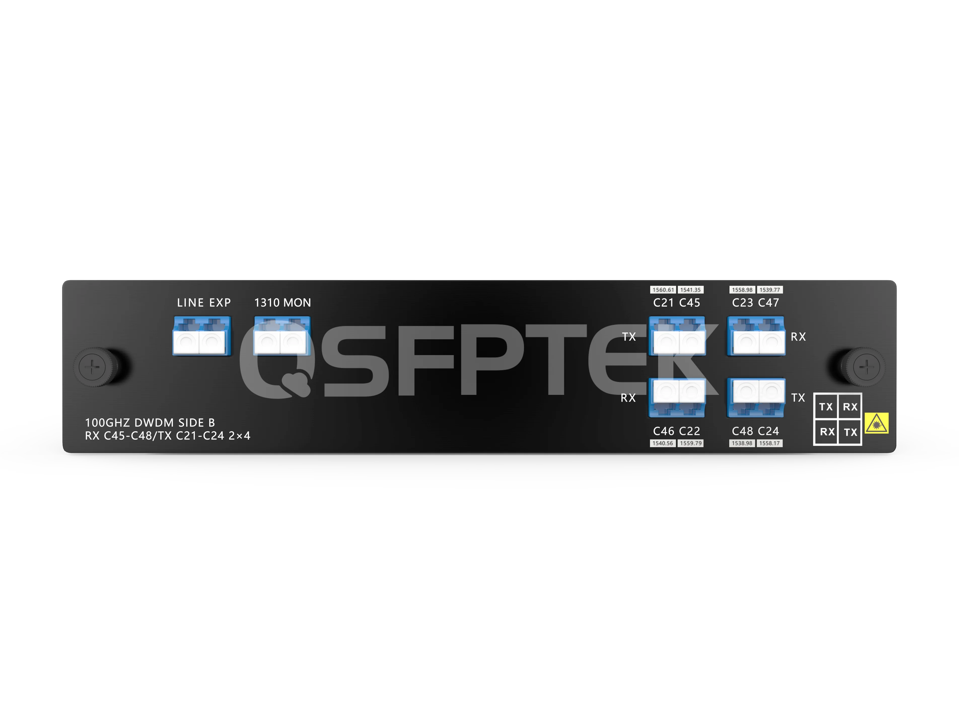 専用4 4CH C45-C48 Single Fiber DWDM MUX DEMUX-QSFPTEK