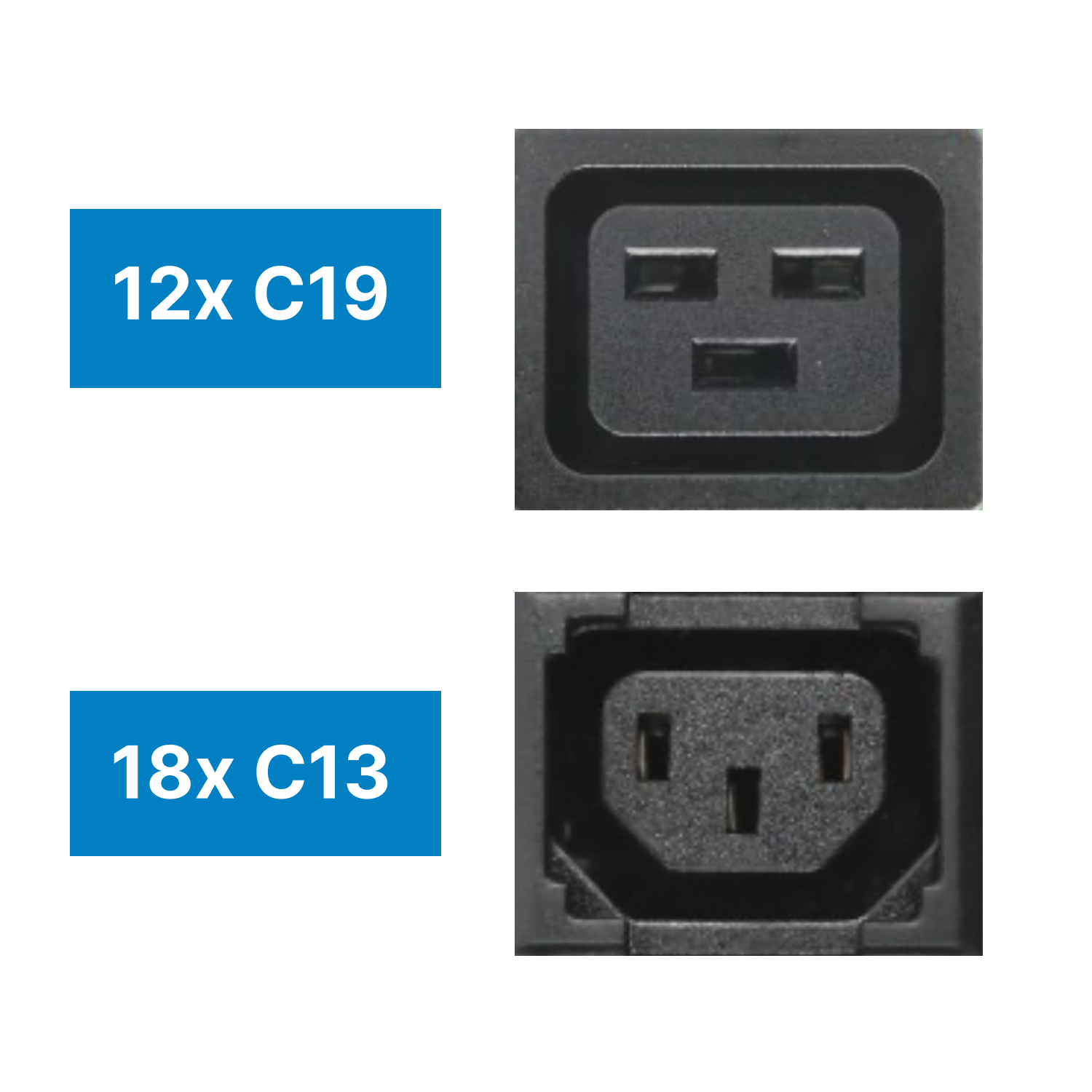 QTP-X3S63001 30コンセント スイッチ付きPDU 単相3A / 63V -QSFPTEK