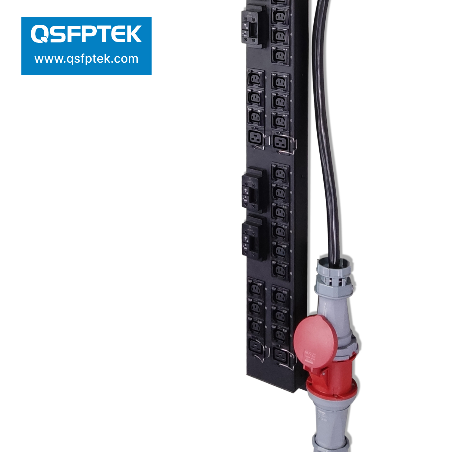 QTP-X3S634201 42 Outlet Switched PDU 3 Phase 63A / 208V -QSFPTEK