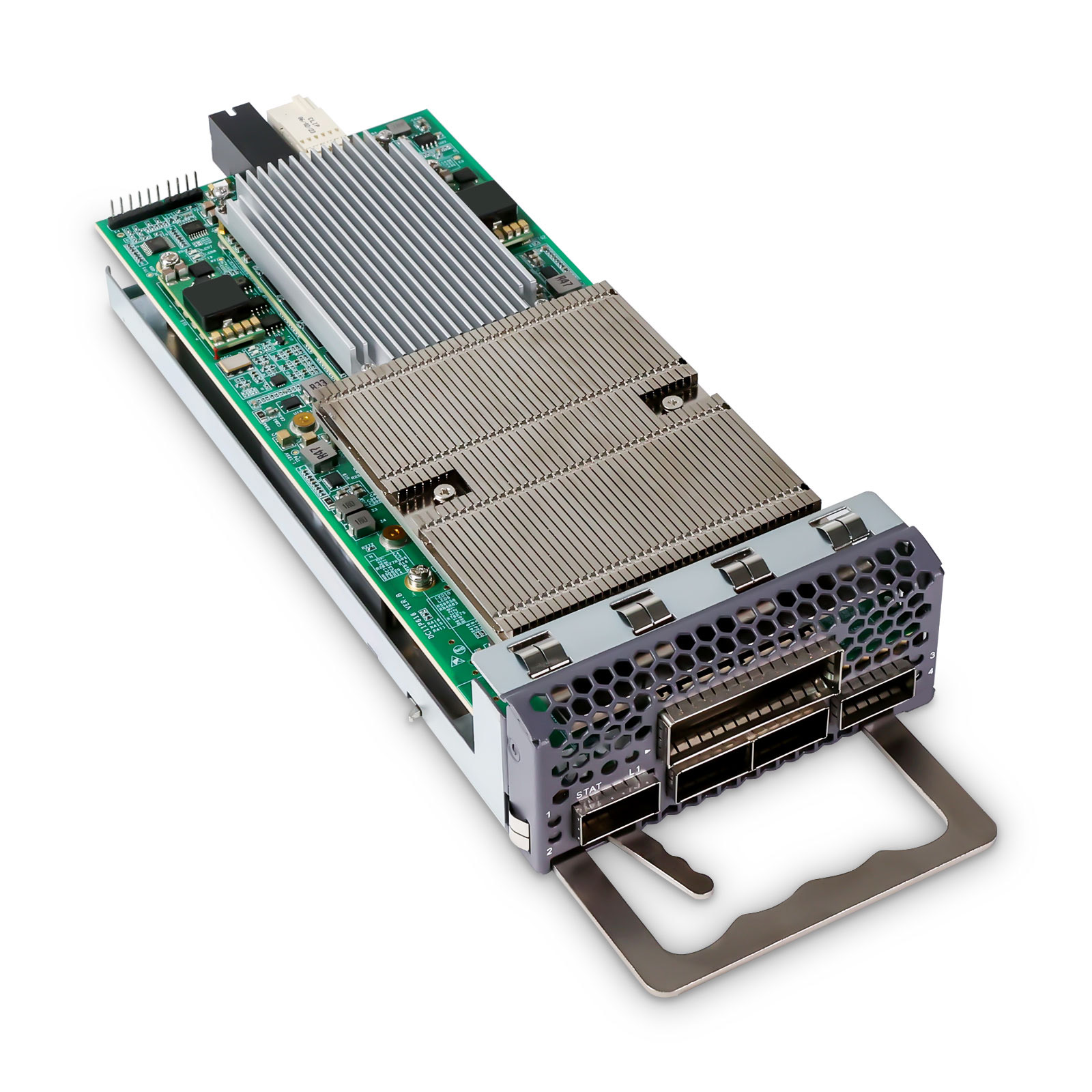 1x400G QSFP-DD/4x100G QSFP28 to 1x400G CFP2 Muxponder for