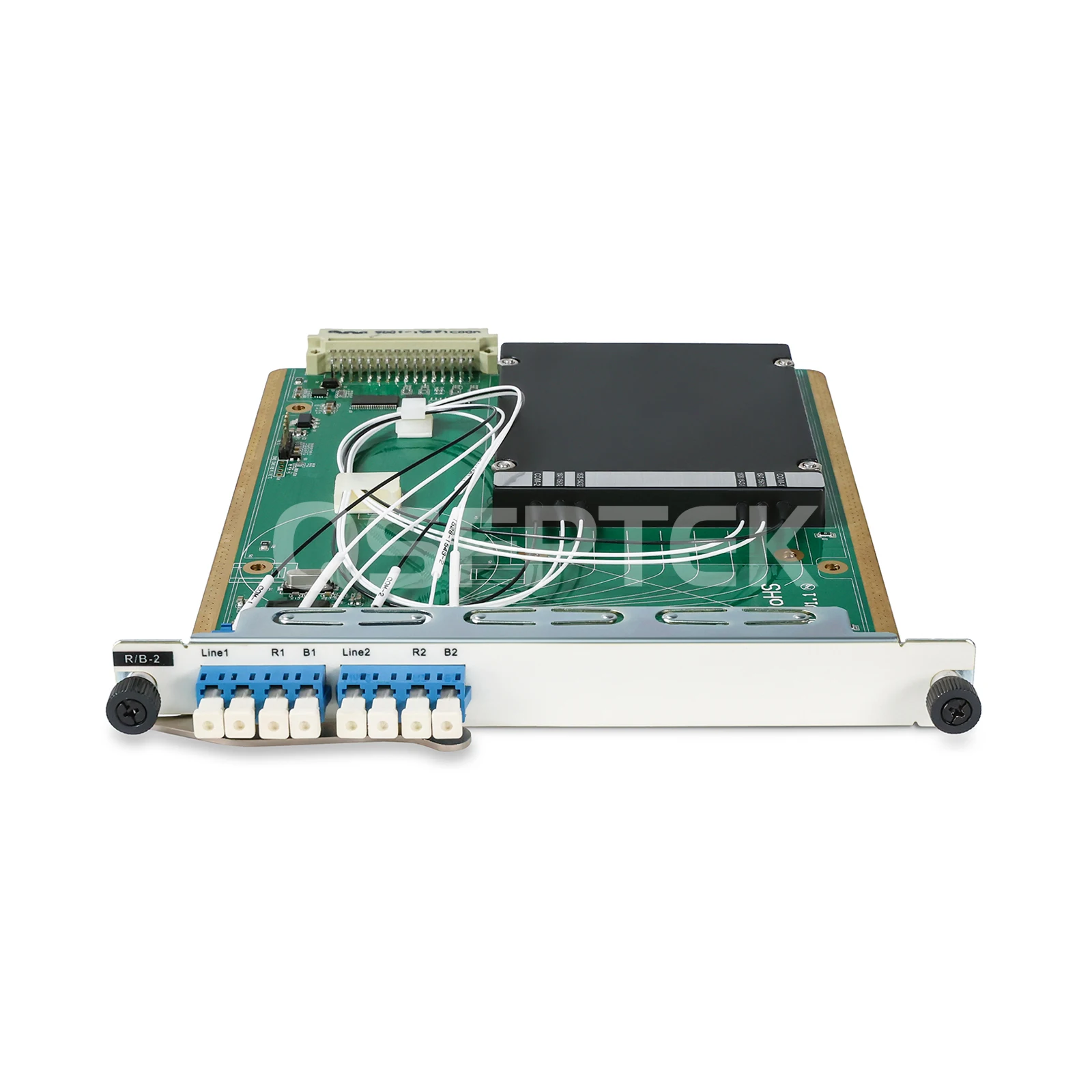 1 x 2 シングルファイバー DWDM 赤/青フィルター - QSFPTEK