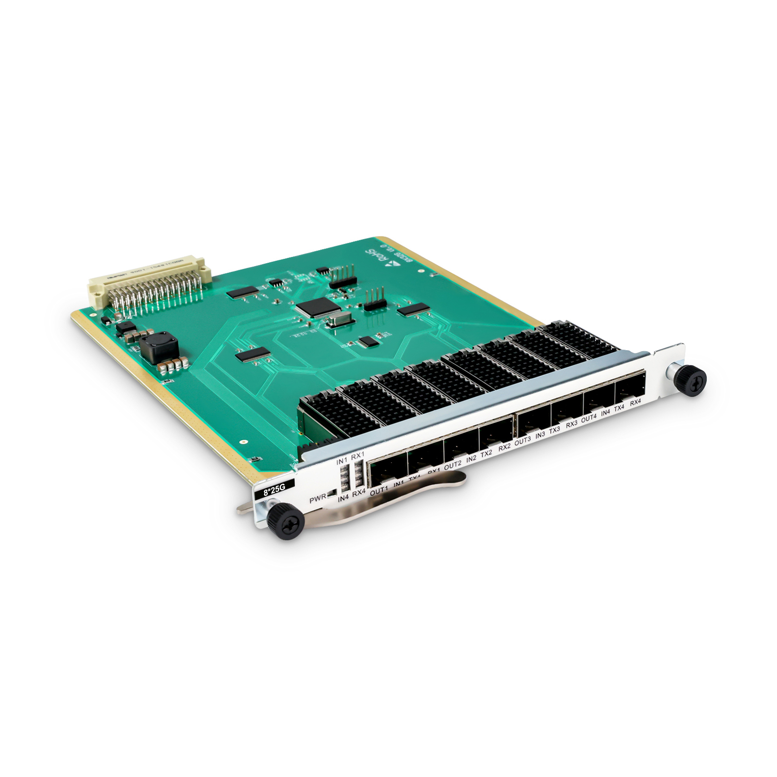 QT860-4T25GS28、4チャネル 25Gトランスポンダー、SFP28-SFP28