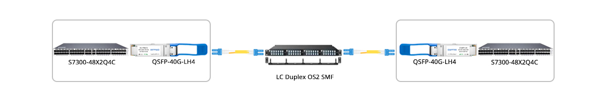 40GBASE-LH4 Connectivity with Adapter Panel