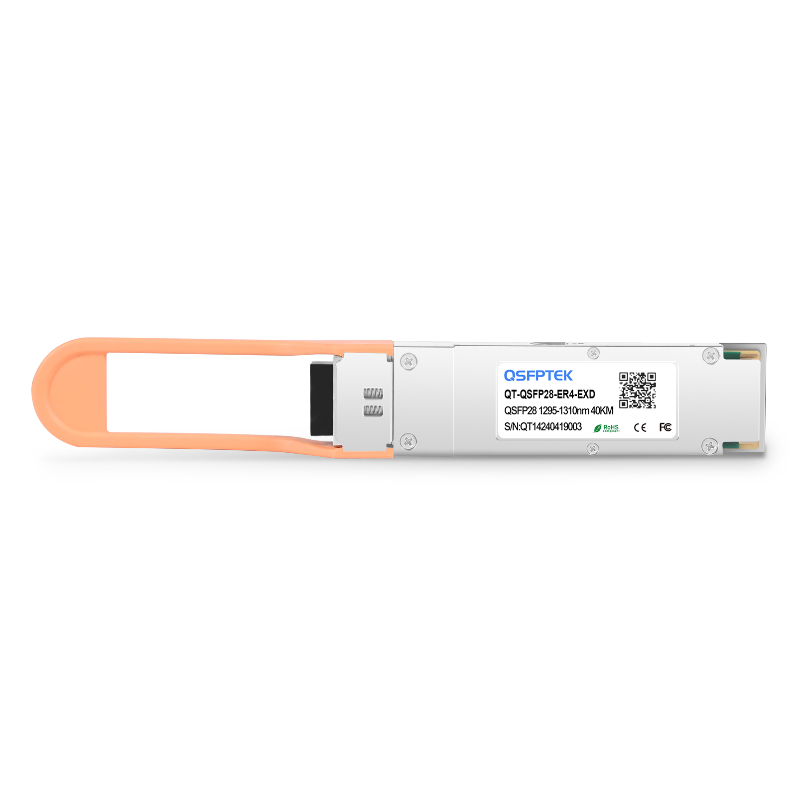 123 専用 QSFP-100G-ER4-Lite Huawei Compatible 100GBASE-ER4L Extended