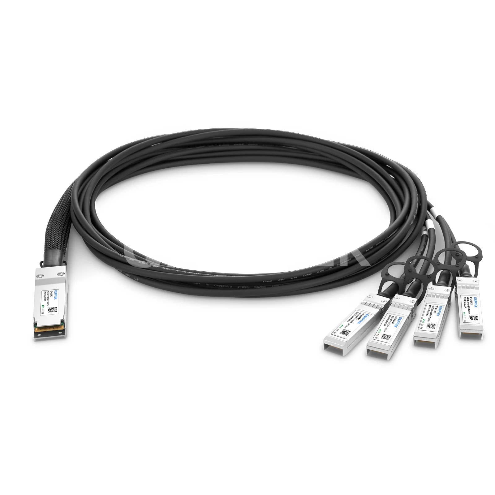 Cisco QSFP-4SFP10G-CU1M 40G QSFP+ to 4x10G SFP+ DAC Breakout Cable - QSFPTEK