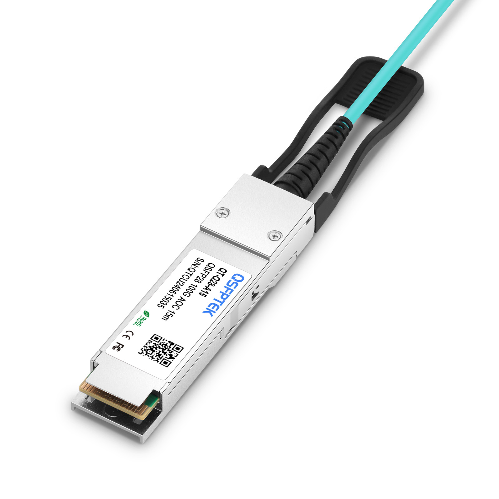 ろっく Arista AOC-Q-Q-100G-15M Compatible 100G QSFP28 Active