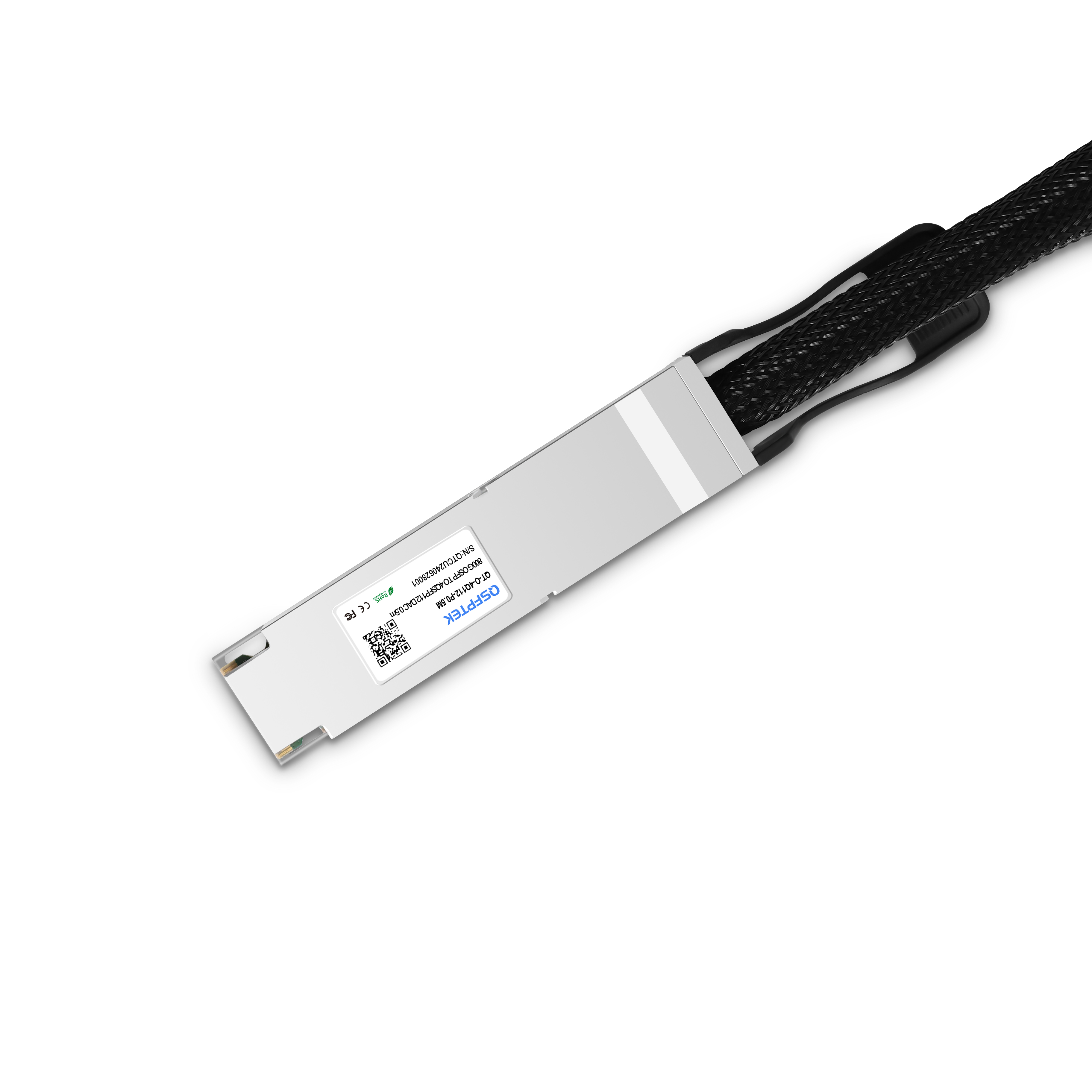 0.5m (2ft) Generic Compatible 800G OSFP to 4x 200G QSFP112 Passive