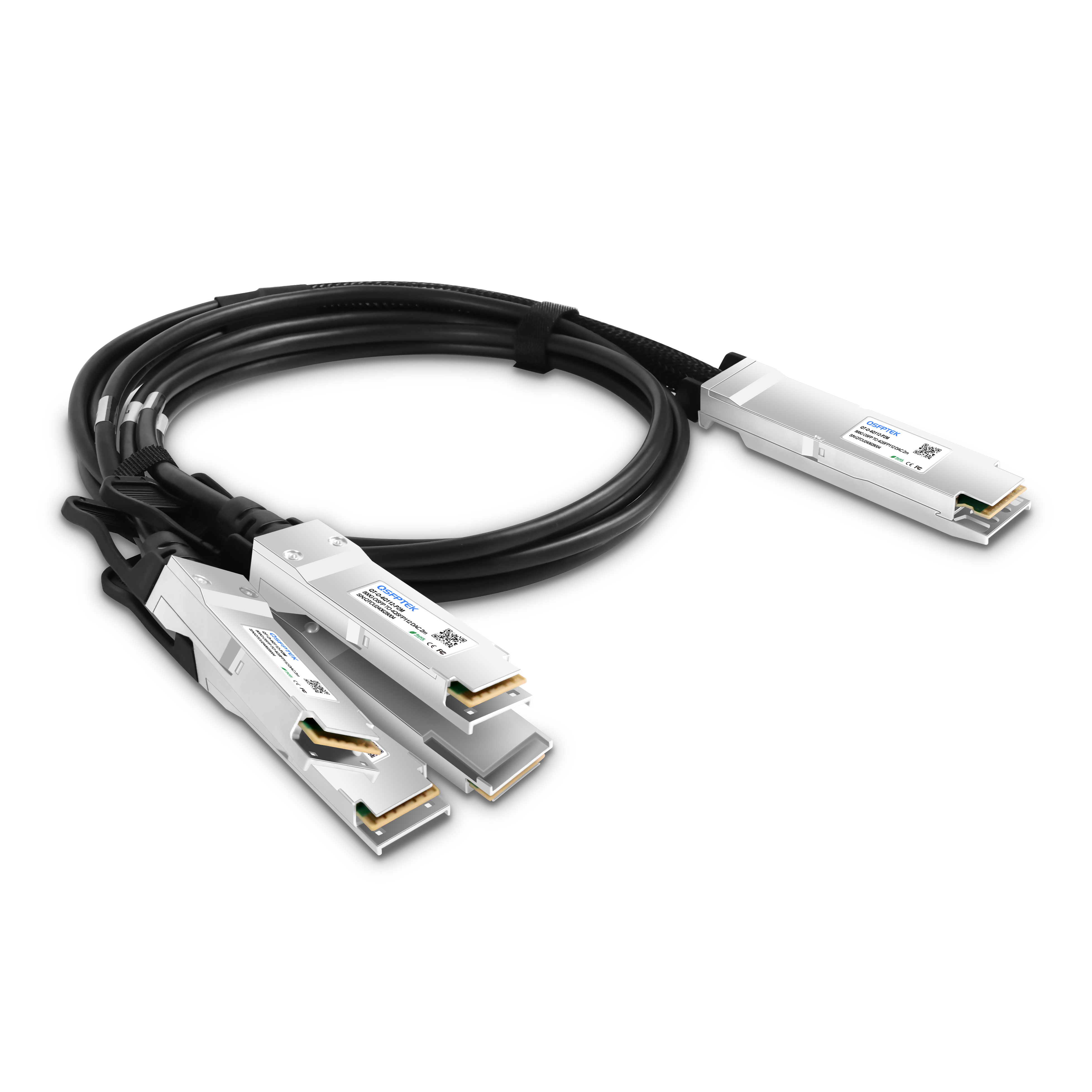 2m Mellanox 互換 800G OSFP - 4x 200G QSFP112 パッシブ DAC ブレーク