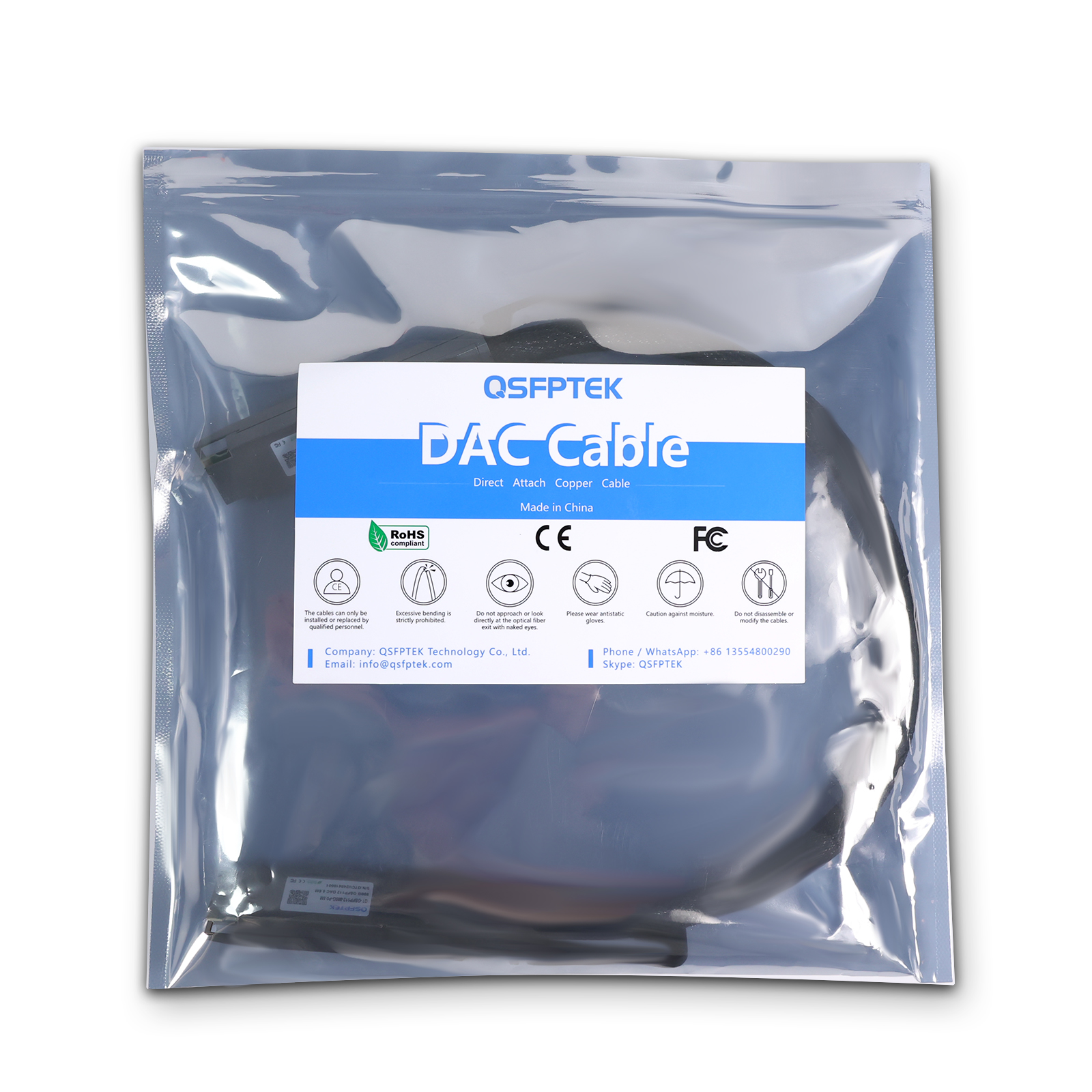 1.5m Mellanox Compatible 800G OSFP112 Passive Twinax DAC