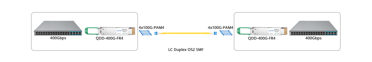 400G to 400G direct connectivity
