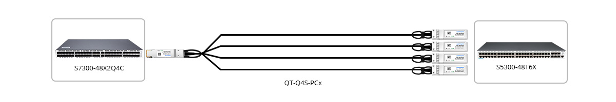 40G to 4x 10G Breakout Connectivity