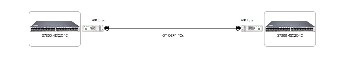 Connection 1: 40G Switch to 40G Switch Direct Connectivity