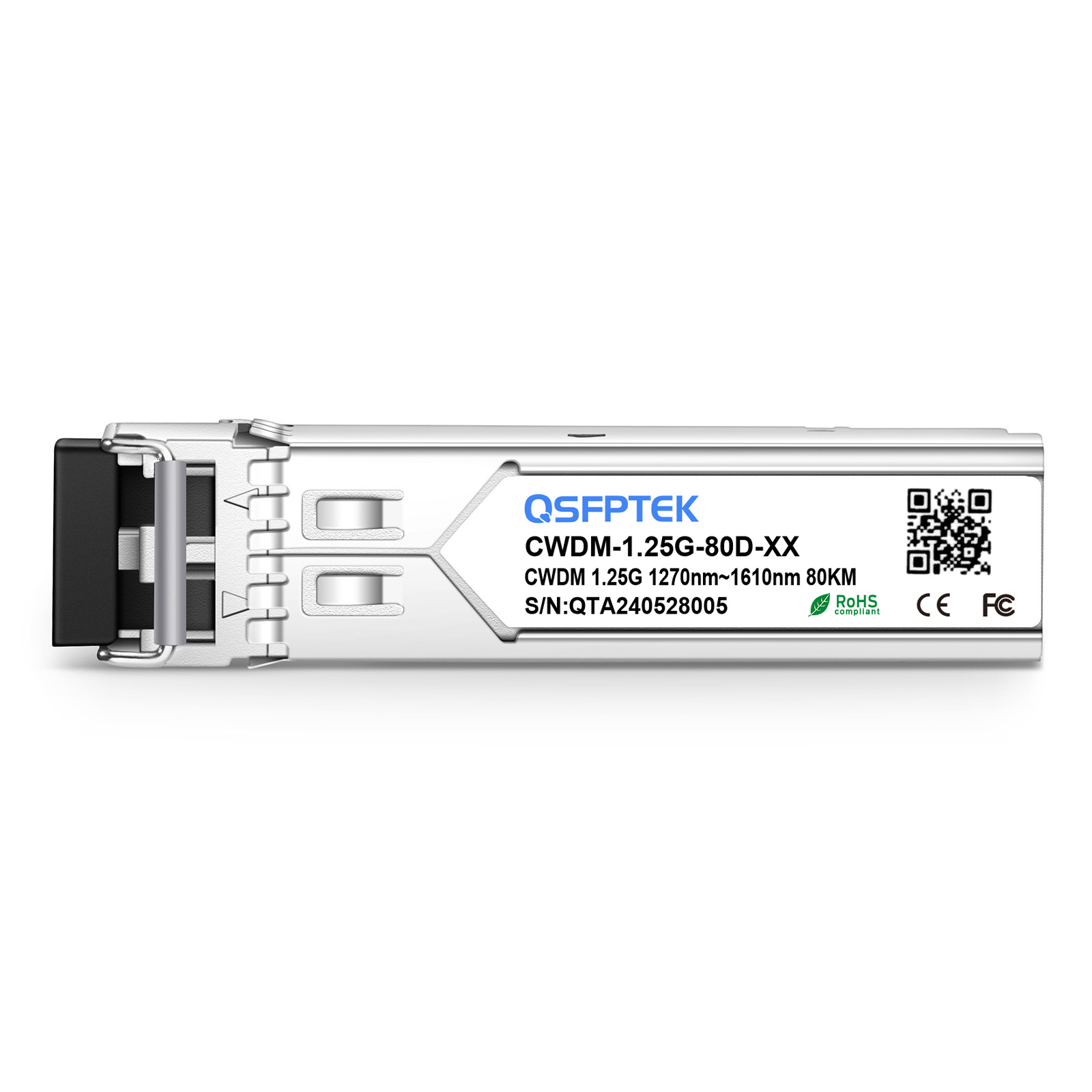 汎用互換 1000BASE CWDM SFP 1470nm 80km DOM デュプレックス LC