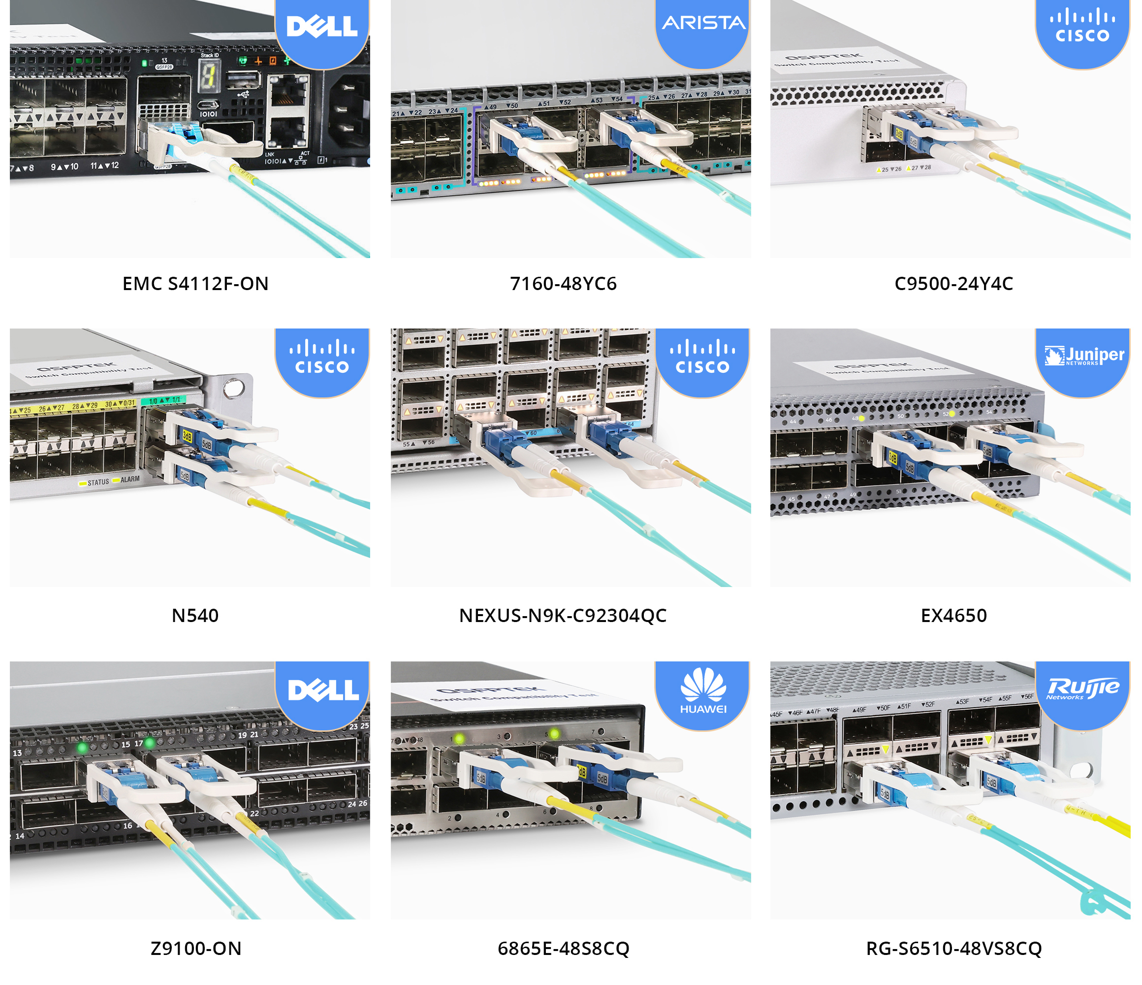QT-QSFP-40 100-SRBD compatibility test