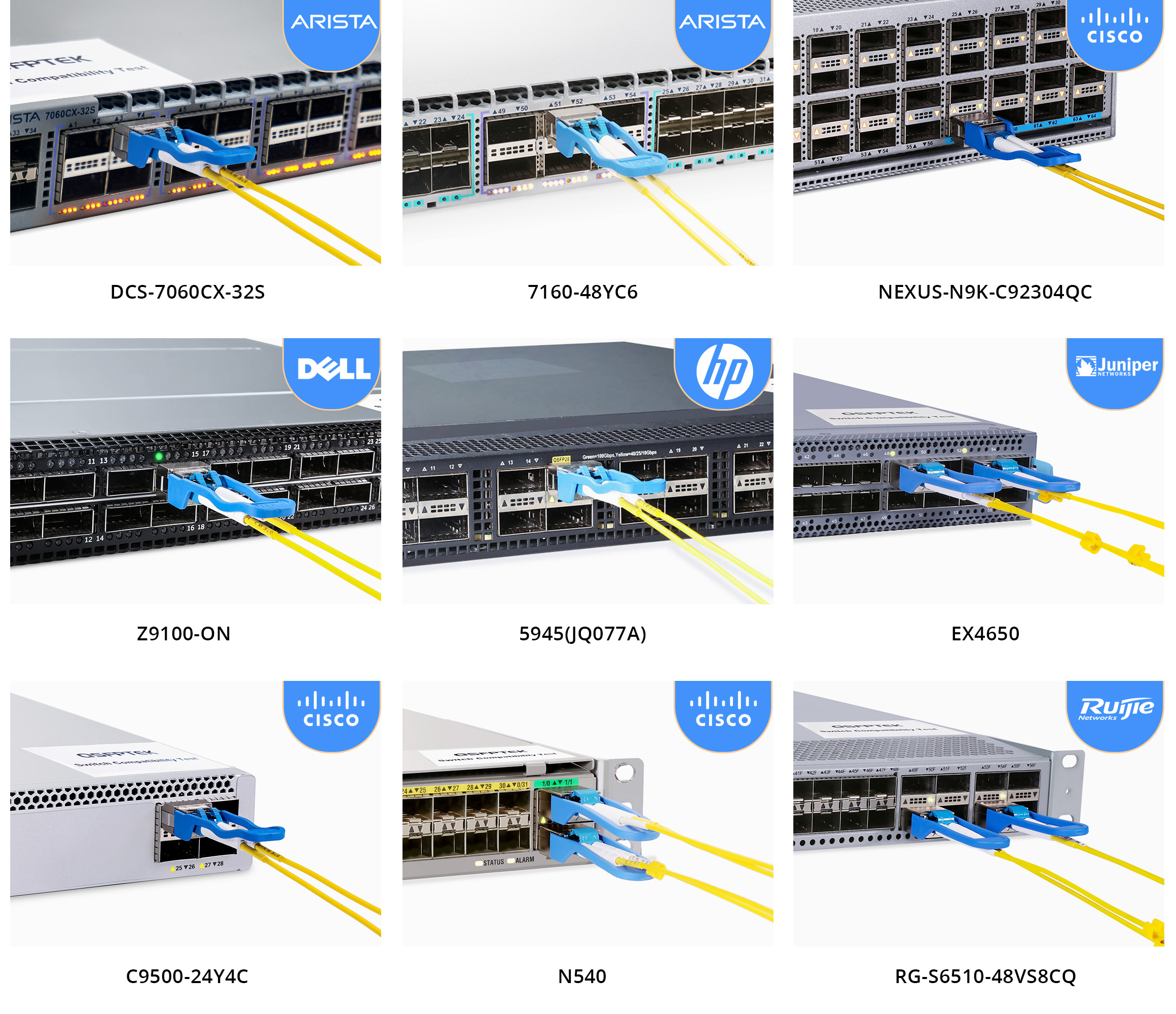 QT-QSFP-LH4 compatibility test