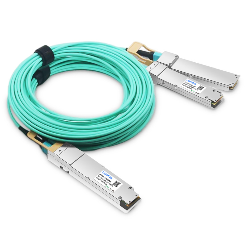 5m (16フィート) Mellanox 互換 800G OSFP から 2x 400G OSFP112