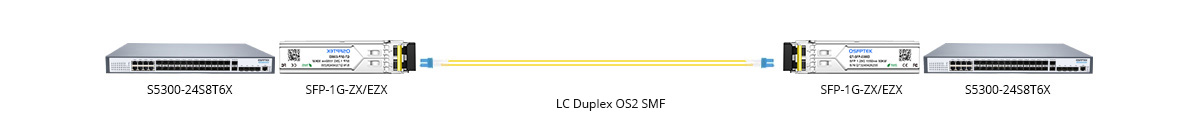 Connection 1: 1000BASE-ZX/EZX SFP Connectivity