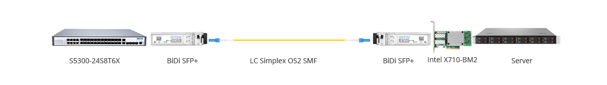 Connection 2: 10G BIDI Connectivity With NIC