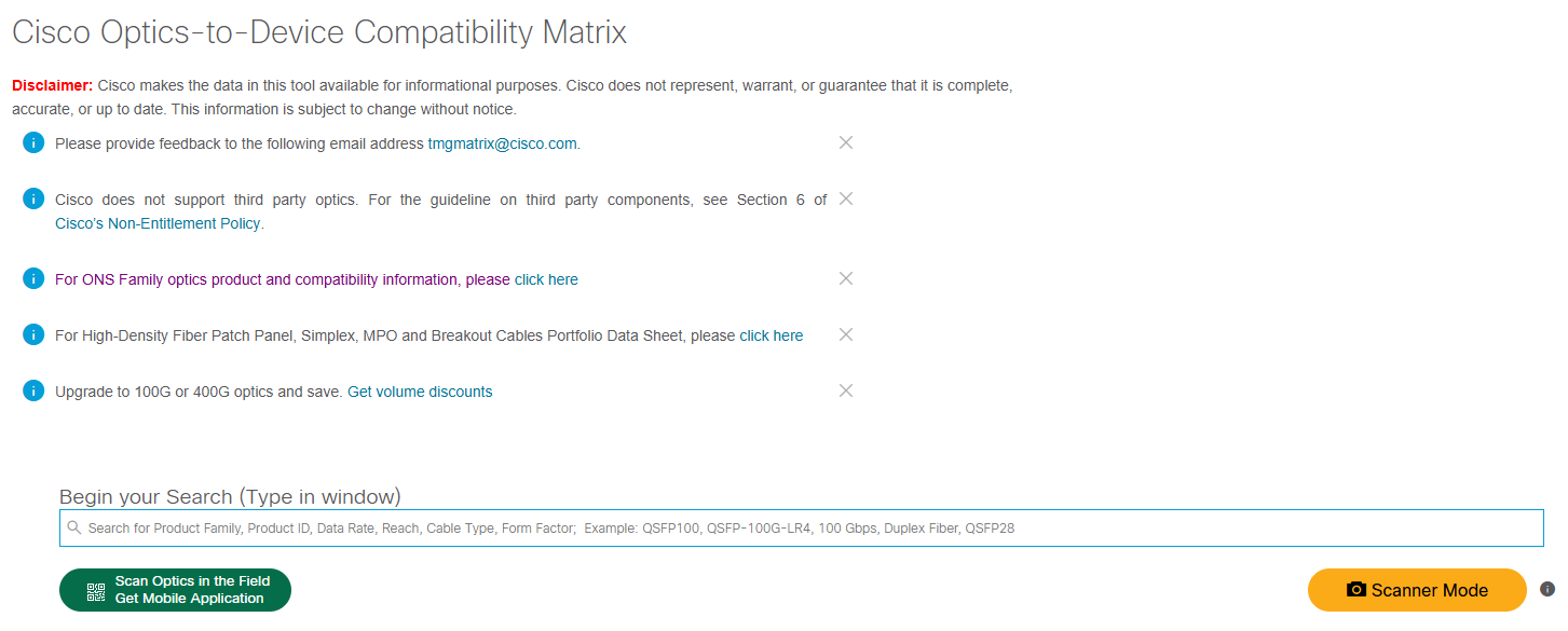 Cisco SFP Compatibility Matrix SFP Guide QSFPTEK Blog