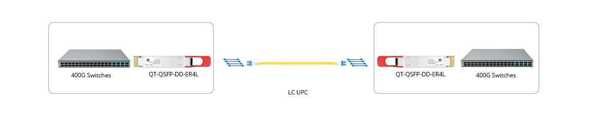 QT-QSFP-DD-ER4L Direct Connectivity