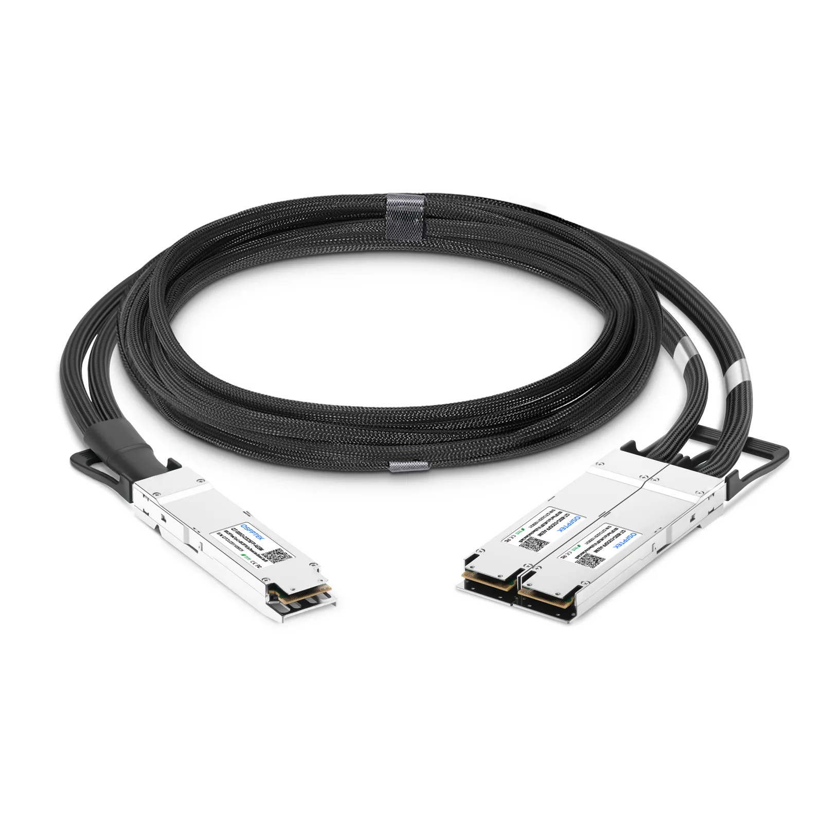 5m 16ft Generic Compatible 800G OSFP Finned Top to 2x 400G OSFP