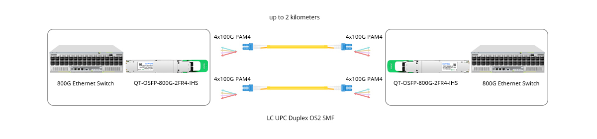 800G Switch to switch Direct Connectivity