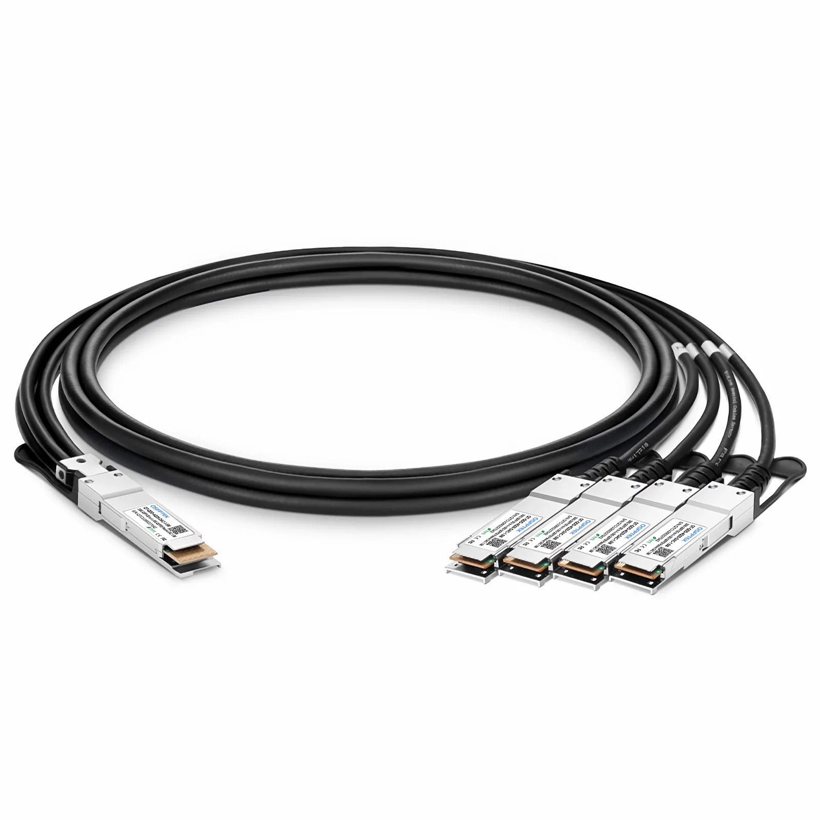 1.5m (5フィート) 汎用互換 200G QSFP-DD - 4x 50G QSFP28