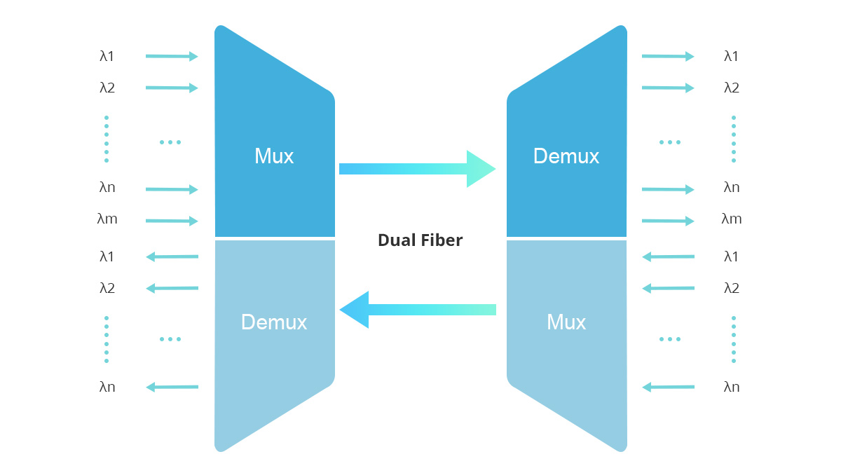 Dual Fiber Wavelength