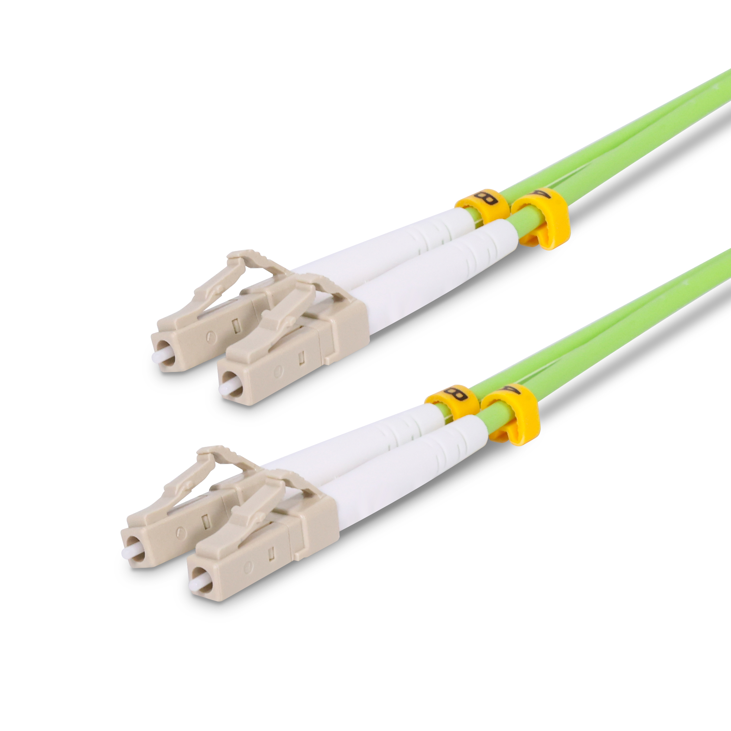 3m LC UPC Duplex to LC UPC Duplex OM5 50/125 Multimode Fiber Patch ...