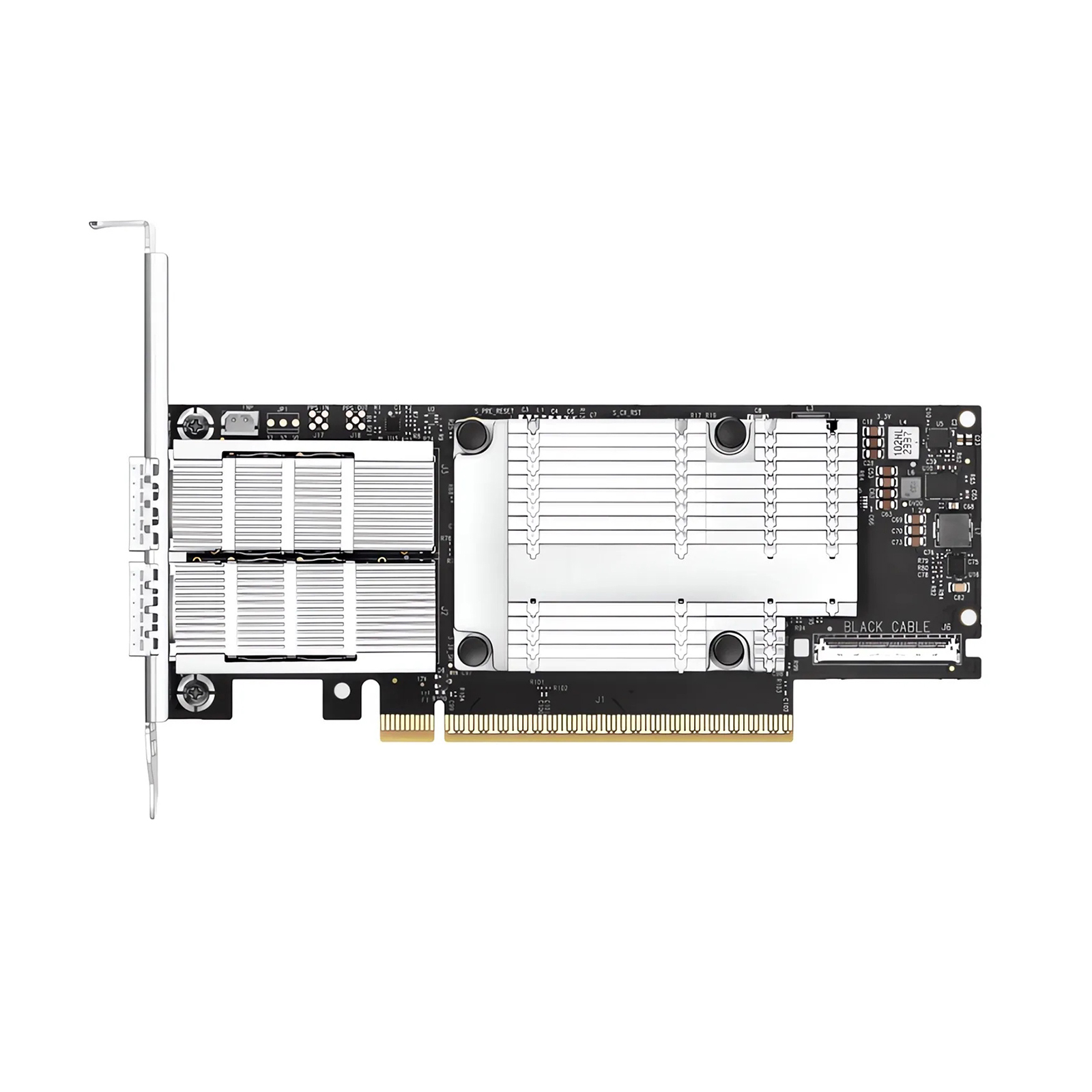 NVIDIA/Mellanox MCX755106AS-HEAT Kad Penyesuai InfiniBand & Ethernet ConnectX-7 200GbE/NDR200, 2-Port QSFP112, PCIe 5.0 x16, Secure Boot